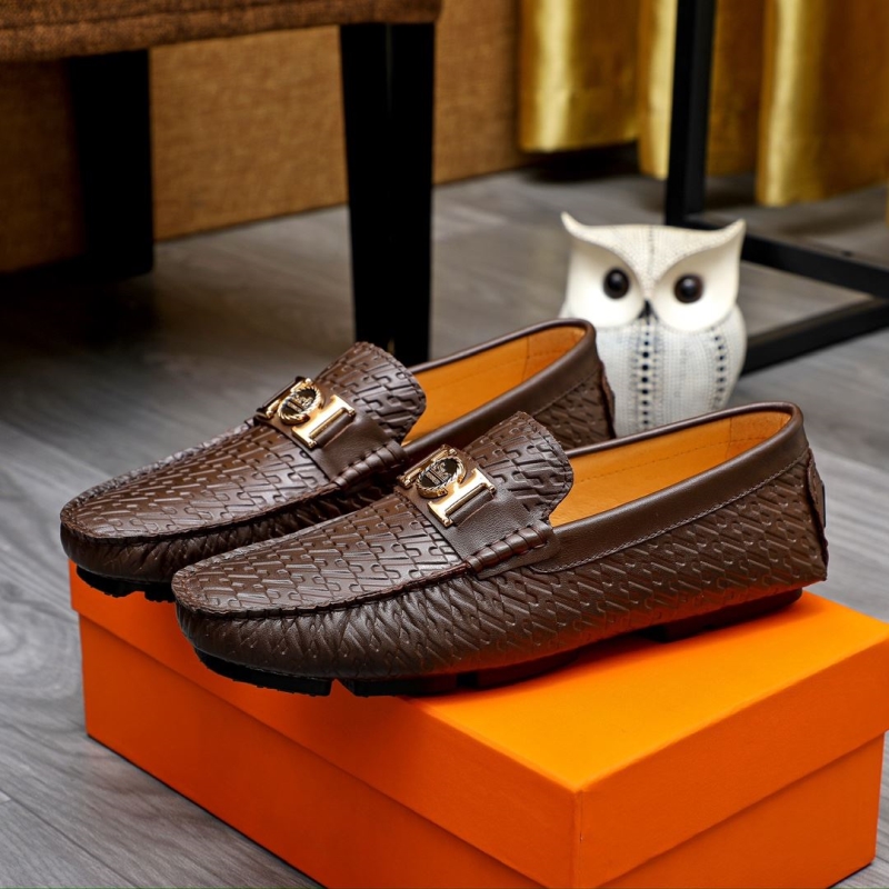 H**mes leather shoes